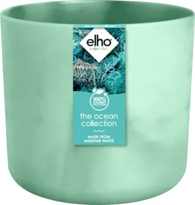 Image de elho® Ocean Cache-pot Vert Pacifique Ø 16 cm en plastique de la mer