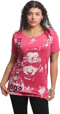 Produktbild von Yakuza Damen Mystic Curved Crew Neck T-Shirt, Claret Red, 3XL