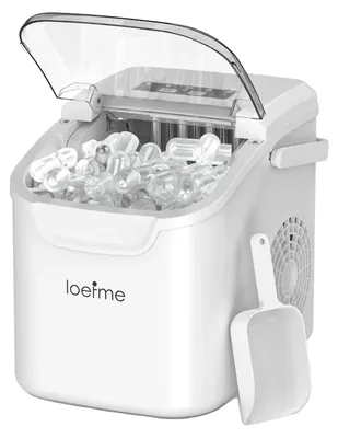 Image de Machine à glace, modèle portable, fabrication rapide de glace, 0,8 l, blanc