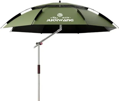 Produktbild von Angel- und Strandsonnenschirm 2,4m, Edelstahlmast, UV-Schutz UPF50+, verstellbar