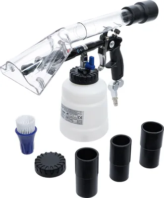 Produktbild von BGS 70150 Druckluft-Reinigungspistole mit Bürsten-  und Saugaufsatz, 7-tlg.