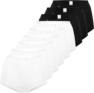 Produktbild von sloggi 9er Pack 24/7 Microfibre Maxi Slip Hoch ausgeschnitten für optimalen Sitz, Weiche Baumwolle für hohen Tragekomfort, Elastisch für maximale Bewegungsfreiheit