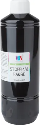 Produktbild von VBS Stoffmalfarbe, 500 ml Schwarz