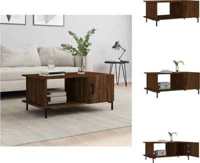 Produktbild von vidaXL Couchtisch Braun Eichen-Optik 90x50x40 cm Holzwerkstoff -  Couchtische