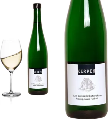 Produktbild von 12er Karton 2019 Riesling Auslese feinherb Bernkasteler Brathöfchen von Weingut Kerpen - Weißwein