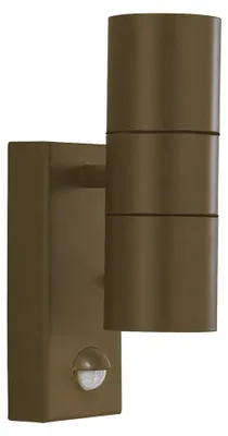 Obrázek produktu pro Venkovní nástěnné svítidlo, rezavohnědá nerezová ocel, sklo, V 21,5 cm