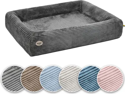Produktbild von SABRO KUDDE Orthopädisches Hundebett – Hochwertiger Cordbezug – Waschbar & Wasserabweisend – Ergonomisch – Premium Haustierzubehör