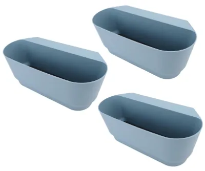 Image de Jardinières suspendues pour balcon, lot de 3