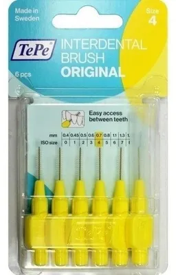 Produktbild von TEPE Interdentalbürste 0,7mm gelb