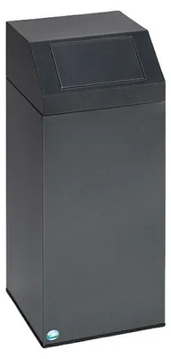 Produktbild von Selbstlöschender Wertstoffsammler "Metall" | 82 Liter, HxBxT 89x38x38cm | Verzinkter Stahl | Dunkelgrau