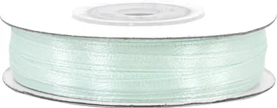 Produktbild von Satinband 3mm x 50m Rolle Helltürkis / Aqua