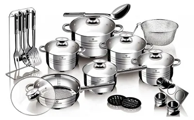Produktbild von Edelstahl-Kochgeschirr-Set 27-teilig Jumbo Gourmet Line