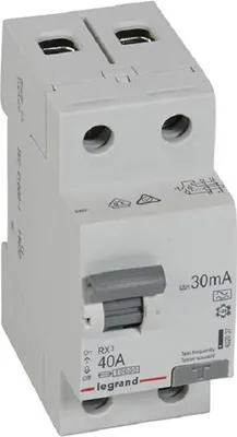 Produktbild von Legrand Fi-Schutzschalter RX3 40A 2polig 30mA Typ A