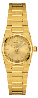 Produktbild von Tissot Damenuhr PRX 25mm Champagner Gold Edelstahl T137.010.33.021.00