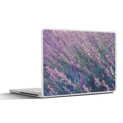 Produktbild von MuchoWow® Laptop Aufkleber Sticker Cover Blumen - Lavendel - Lila 32.5x23.5 cm - Sticker für Laptop - Selbstklebend