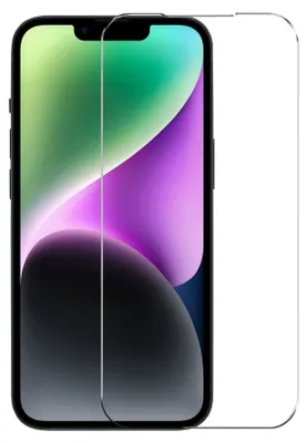 A screen protector is shown on top of a smartphone screen.