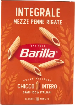 Image de Barilla, pâtes Mezze Penne Rigate complètes, 500 g