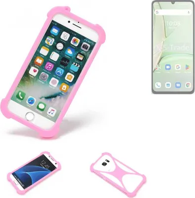 Produktbild von K-S-Trade Handy Hülle kompatibel mit UMIDIGI Note 90 Schutz Hülle Bumper Silikon Schutz Hülle Cover Case Silikoncase Silikonbumper TPU Softcase