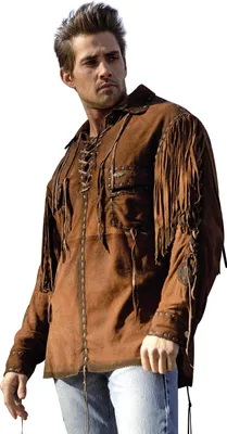 Produktbild von Herren Westernhemd Cowboy Biker Western Hemd »CROCKETT« Braun