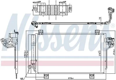 Produktbild von NISSENS 940775 Kondensator Klimaanlage für MAZDA CX-3 (DK) +Trockner