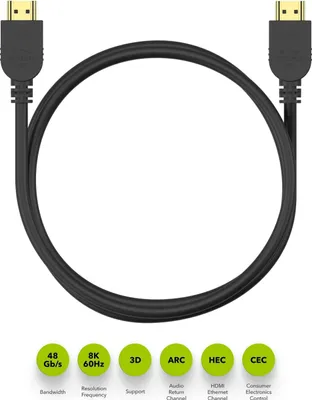 Productafbeelding van AlzaPower Core Premium HDMI 2.1 High Speed 8K, 1,5 meter, zwart