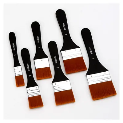 Produktbild von 3-teiliges Nylon-Pinselset für Künstler, vielseitige Pinsel für Acryl-, Öl- und Aquarellfarben