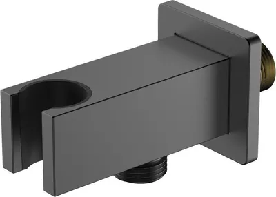 Produktbild von Avapax | Anschlusswinkel - Gun Metal Matt - Messingkonstruktion - Standardgewinde G1/2 - Minimalistisches Design