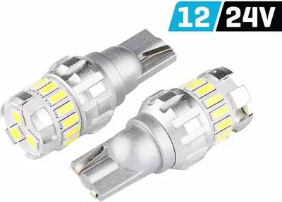 Immagine prodotto di VISION W5W (T10) 12/24V 15x 3014 + 3x 3030 SMD LED, non polari, CANBUS, bianco, 2 pz.