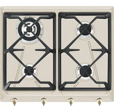 Produktbild von Smeg SRV864AVOGH2, Hafer, Integriert, Gaskochfeld, Emailliert, 4 Zone(n), 4 Zone(n)