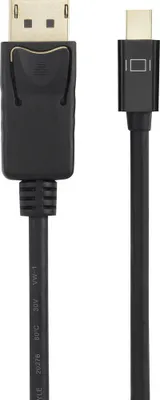 Immagine prodotto di Cavo di collegamento Renkforce Mini-DisplayPort / DisplayPort 1,00 m RF-4538172 contatti placcati oro nero [1x spina Mini-DisplayPort