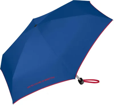 Produktbild von United Colors of Benetton Regenschirm Ultra Mini Flat - Taschenschirm - Faltbar - Ø 88 Cm - Blau