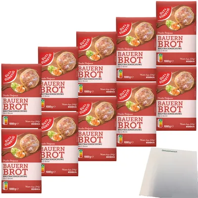 Produktbild von Gut & Günstig Brotbackmischung Bauernbrot VPE (10x1000g Packung) + usy Block