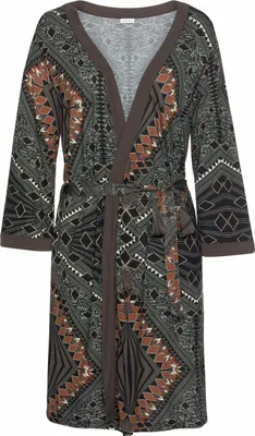 Produktbild von LASCANA Kimono braun-gemustert Größe 32/34