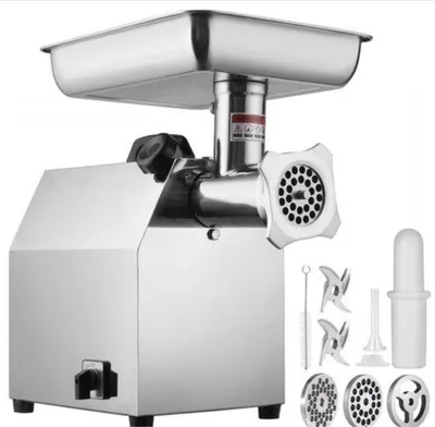 Image de Hachoir électrique professionnel - 300 kg/h - 1 100 W - Acier - Gris