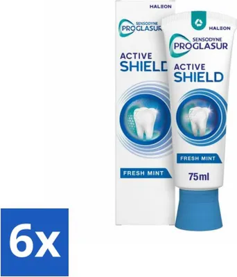 Produktbild von Sensodyne - Zahnpasta - ProGlasur Active Shield - Frische Minze - Frische Minze - 75 ml - Vorteilspack - 6 Stücke