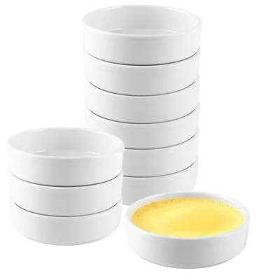 Immagine prodotto di 10 contenitori per forno, 240 ml, stampini in Vetroceramica per torte