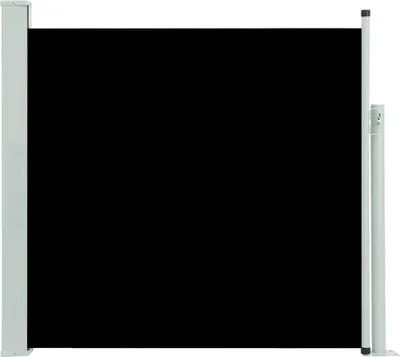 Image de Auvent latéral rétractable de patio 170x300 cm Noir