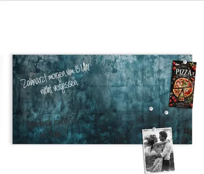 Produktbild von Magnettafel 100x50cm Pinnwand Whiteboard beschreibbar - Textur Wand Kunst