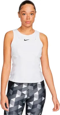 Image de T-shirt sans manches Nike Court Dri Fit Slam Blanc S Femme Blanc S