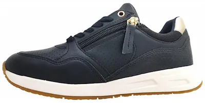 Productafbeelding van Geox Bulmy Damenschuhe Schnürschuhe Sportive sportlicher Schnürer Schwarz Freizeit
