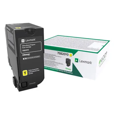 Zdjęcie produktu dla Lexmark 75B20Y0, 10000 stron(y), Żółty, 1 szt.