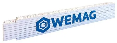 Produktbild von WEMAG Holzgliedermaßstab 2 Meter, weiß