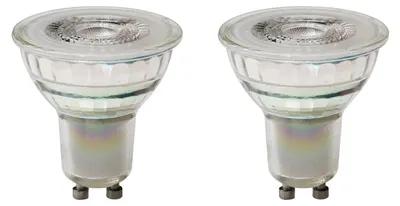 Produktbild von Spectrum GU10 LED Spot Lampe 7,5W 1100lm 3000K Warmweiß 230V 50mm 2 Stück
