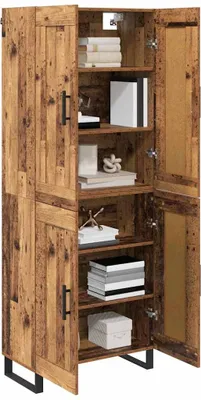 Immagine prodotto di vidaXL Credenza in legno vecchio 69,5 x 34 x 180 cm Materiale a base di legno