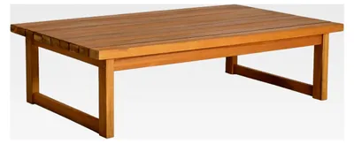 Produktbild von Garten Loungetisch aus Akazienholz geölt - 106 x 66 cm - Witterungsbeständiger Couchtisch aus Massivholz
