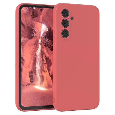 Produktbild von EAZY CASE - TPU Hülle für Samsung Galaxy A54, TPU Case stoßfeste Handyhülle, weiches Cover mit Kameraschutz, Silikonhülle in Rot