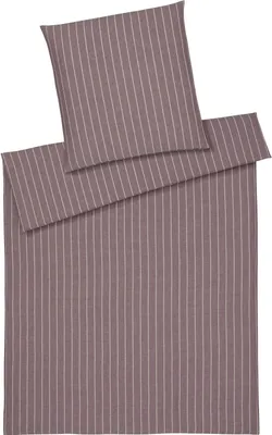 Produktbild von elegante Halbleinen-Bettwäsche-Garnitur Humble Farbe Brick Größe 135x200+80x80