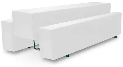 3-teiliges Bierbank- und Tischbezug-Set, halblang, 220 cm