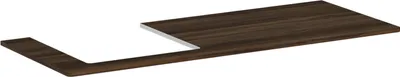 Produktbild von hansgrohe Xelu Q Konsole mit Ausschnitt links, 1360x550, für Aufsatzwaschtisch, geschliffen, 54097630