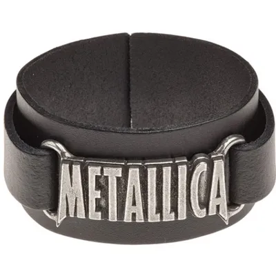 Produktbild von Metallica Lederarmband Herren Metallica Logo schwarz Standard